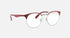 RAYBAN Unisex Eyeglasses RX6406-3024 Red/Silver 51-18-145